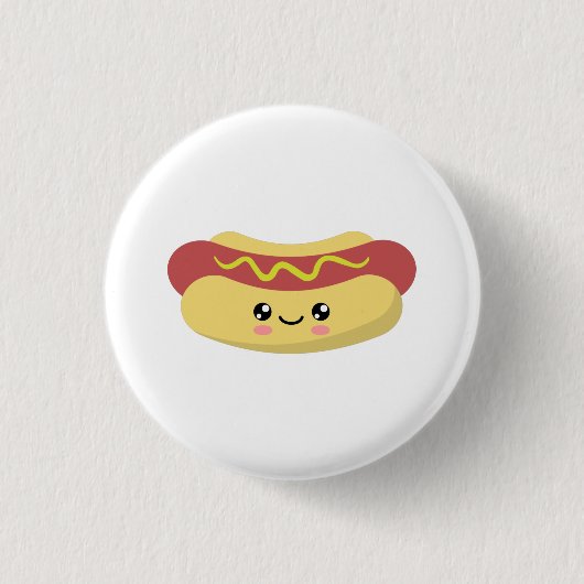 Hotdog Ronde Button 3,2 Cm (Voorkant)
