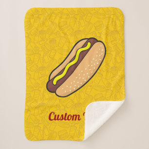 Hotdog Sherpa Blanket Deken