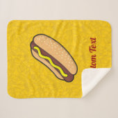 Hotdog Sherpa Blanket Deken (Voorkant (horizontaal))