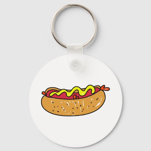 Hotdog Sleutelhanger (Voorkant)