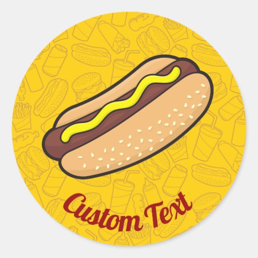 Hotdog Sticker (Voorkant)