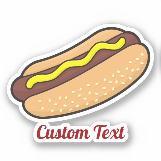Hotdog Sticker (Voorkant)