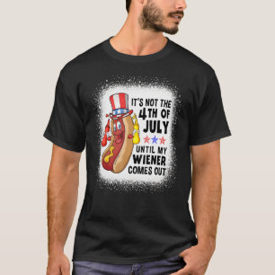 Hotdog Sunglazen Amerikaanse vlag op 4 juli T-shirt