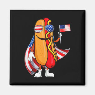 Hotdog Sungles Amerikaanse vlag VS grappig 4 juli Magneet