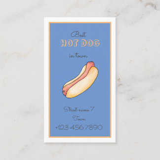 hotdog visitekaartje