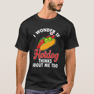 Hotdog-worst - Ik vraag me af of hotdog denkt aan T-shirt