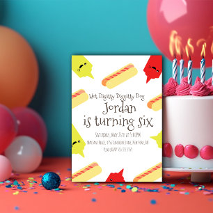 Hotdogs Diggity Mosterd Ketchup BBQ Feest Kaart