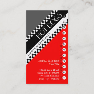 hotdogs punchcard : (koop 11 gratis 1) klantenkaartje