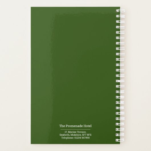 Hotel Accommodatie Name Schedule Planner (Achterkant)