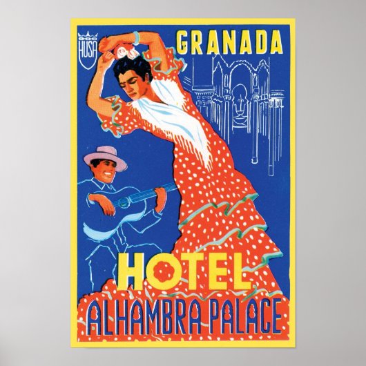 Hotel Alhambra Palace Granada Poster (Voorkant)