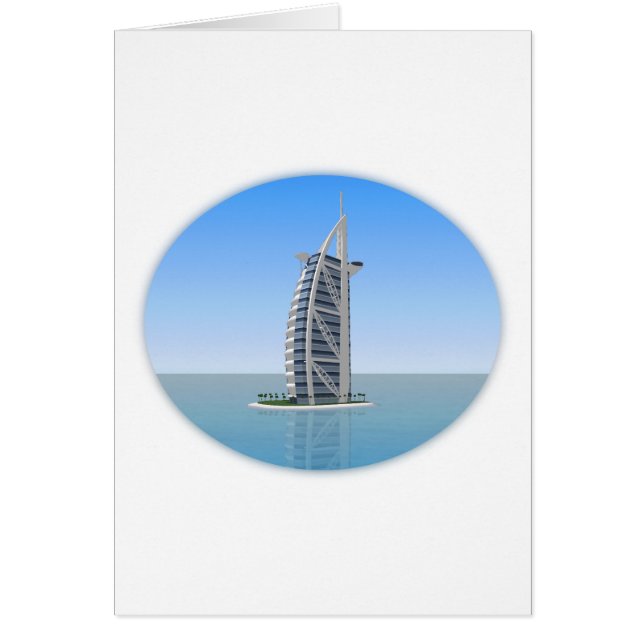 Hôtel arabe Dubaï d'Al de Burj : modèle 3D : (Devant)
