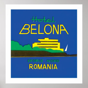 Hotel Belona Roemenië Poster