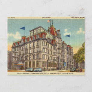 Hotel, Boston, Massachusetts Briefkaart