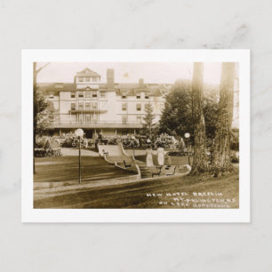 Hotel Breslin, Hopatcong, NJ 1910 Vintage Briefkaart