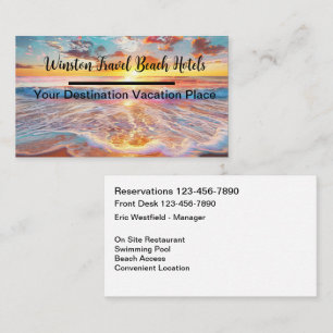 Hotel Business Cards aan het Strand Visitekaartje