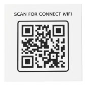 Hotel business logo QR code Wifi Overige info tabe Kubus (Voorkant)
