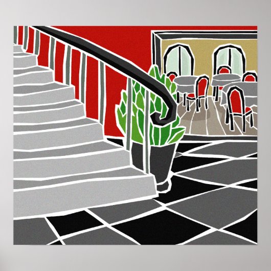 Hotel Cafe Poster (Voorkant)