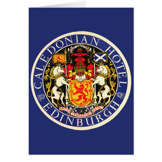 Hôtel Caledonian Édimbourg Écosse Voyage Rétro (Devant)