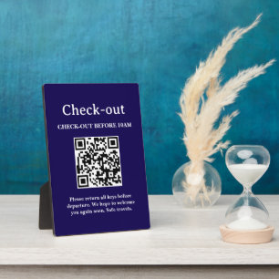 Hotel Check-Out QR-code scannen Fotoplaat
