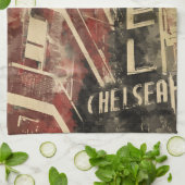 Hotel Chelsea Aquarelle Art Serviette de cuisine (Plié)