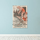 Hotel Colorado & Baths Poster Canvas Afdruk (Insitu (Houten vloer))