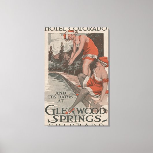 Hotel Colorado & Baths Poster Canvas Afdruk (Voorkant)
