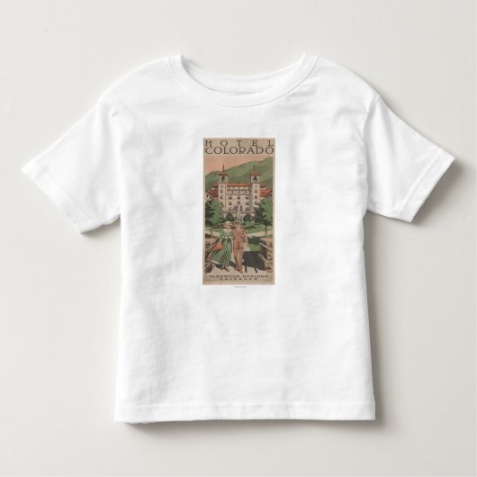 Hotel Colorado Travel Poster Kinder Shirts (Voorkant)