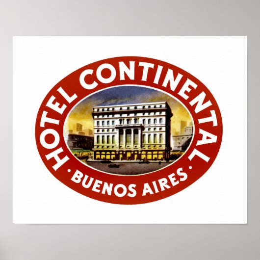 Hotel Continental Buenos Aires Poster (Voorkant)