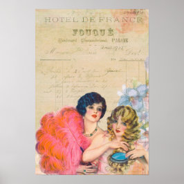 Hotel De France Fouque Elegante Dames Poster
