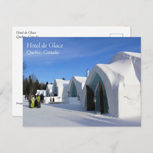 Hotel de Glace, Quebec, Canada Briefkaart (Voorkant / Achterkant)