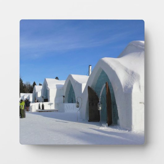 Hotel de Glace, Quebec, Canada Fotoplaat (Voorkant)