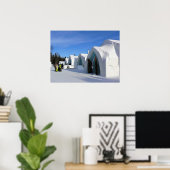 Hotel de Glace, Quebec, Canada Poster (Thuiskantoor)