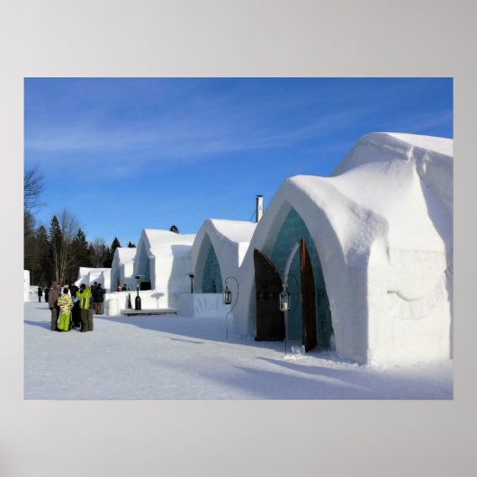Hotel de Glace, Quebec, Canada Poster (Voorkant)