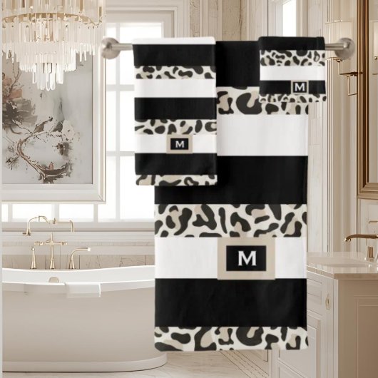 Hôtel de luxe Monogram Rose noir or Bain blanc