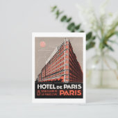 Hotel de Paris Briefkaart (Staand voorkant)