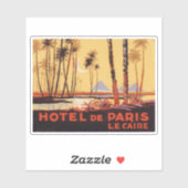 Hotel de Paris Cairo Sticker (Vel)