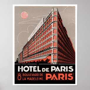 Hotel de Paris Poster