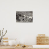 Hotel de Ville, Parijs, 1847 Poster (Keuken)