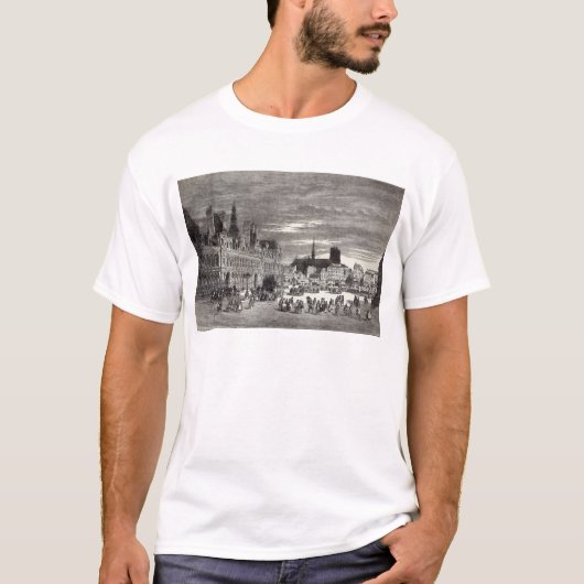 Hotel de Ville, Parijs, 1847 T-shirt (Voorkant)