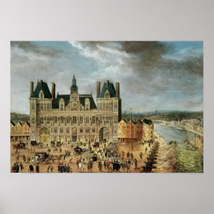 Hotel de Ville, Place de Greve Poster