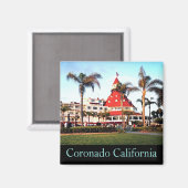 Hotel Del Coronado, fotomagneet Magneet (Voorkant / Achterkant)