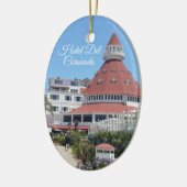 Hotel Del Coronado Oval Ornament (Links)