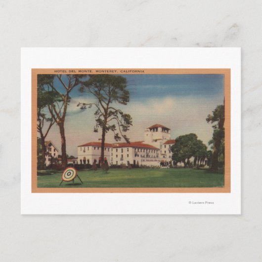 Hotel Del Monte en Archery Lawn - Monterey, CA Briefkaart (Voorkant)