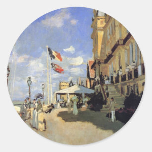 Hotel des Roches Noires, Trouville van Claude Mone Ronde Sticker