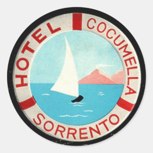 hotel- en reisticker ronde sticker