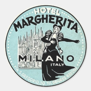hotel- en reisticker ronde sticker