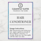 Hôtel Équipements Étiquette (Étiquettes simples)