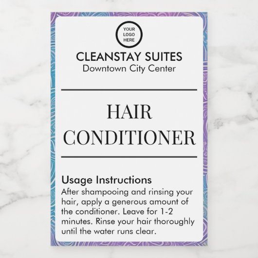 Hôtel Équipements Étiquette (Étiquettes simples)