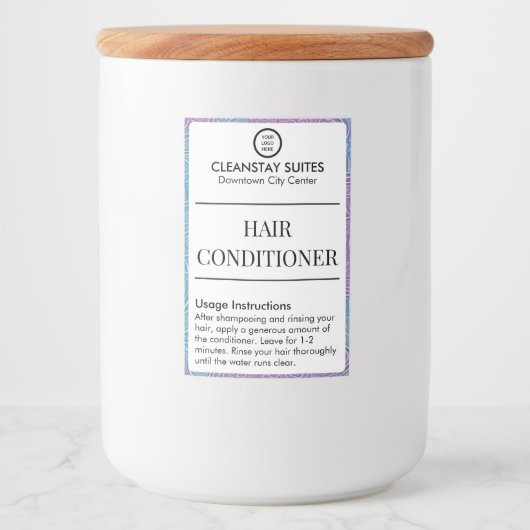 Hôtel Équipements Étiquette (Devant)