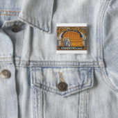 Hotel Excelsior Casablanca Vierkante Button 5,1 Cm (In situ)